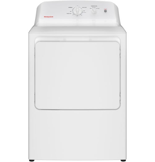 Hotpoint 6.2 Cu. Ft. Capacity Electric Dryer with Up To 120 Ft. Venting & Shallow Depth
