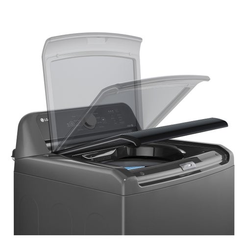 LG 4.1 Cu. Ft. Capacity Top Load Washer with Agitator in Monochrome Gray