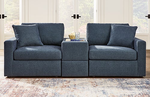 Modmax Loveseat & Storage Console in Ink