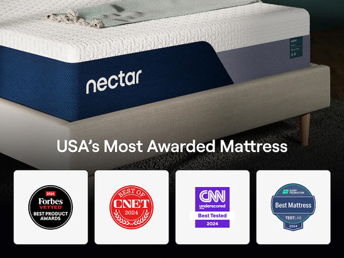 Nectar Luxe Memory Foam 5.1 Queen Mattress - White