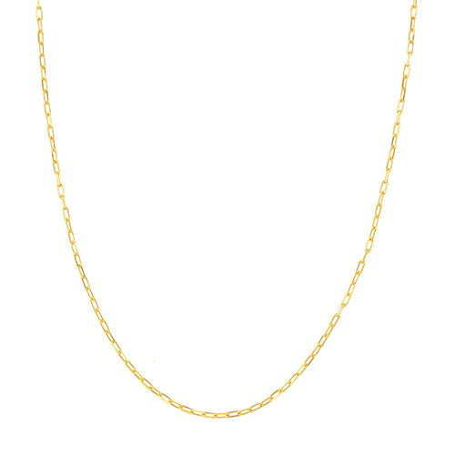 Paperclip Chain 14K Yellow Gold