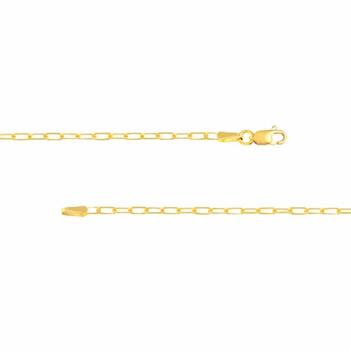 Paperclip Chain 14K Yellow Gold