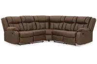 Signature Design by Ashley Trail Boys 2-Piece Reclining Sectional - Walnut display image