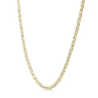 Two-Tone Gold Chain Necklace in 14K Yellow and White Gold