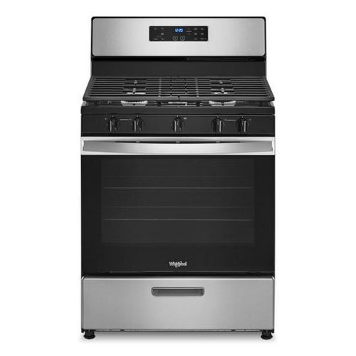 Whirlpool Stainless 5.1 Cu.Ft. Freestanding Gas Range with Edge to Edge Cooktop
