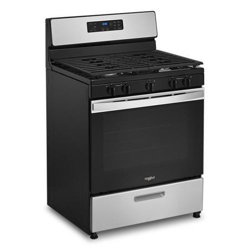 Whirlpool Stainless 5.1 Cu.Ft. Freestanding Gas Range with Edge to Edge Cooktop