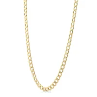 10K Yellow Gold Curb Chain Necklace