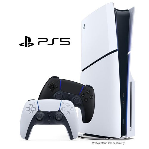 PS5 Bundle - Slim 1TB Disc Console with Extra Controller in Midnight Black